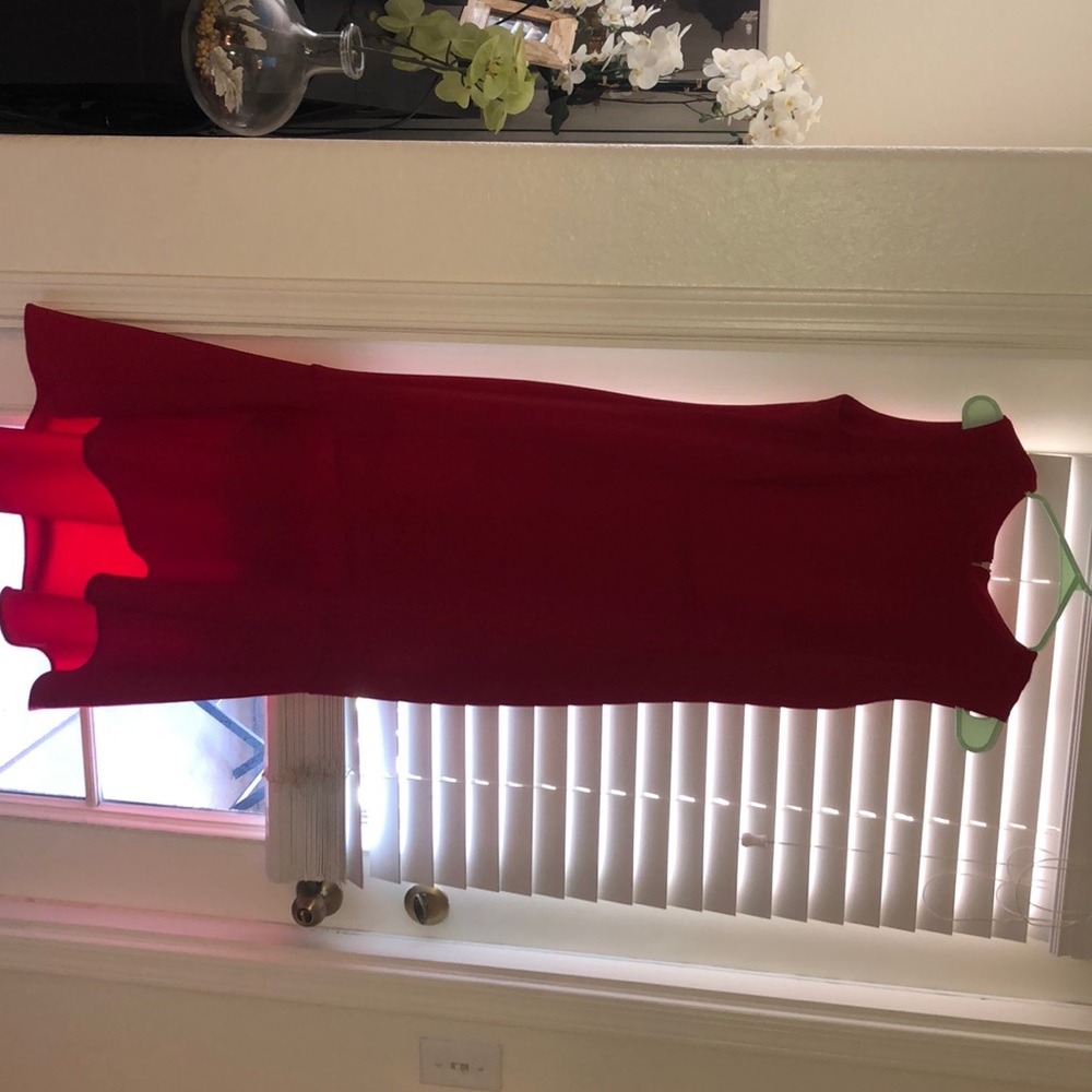 calvin klein red dress